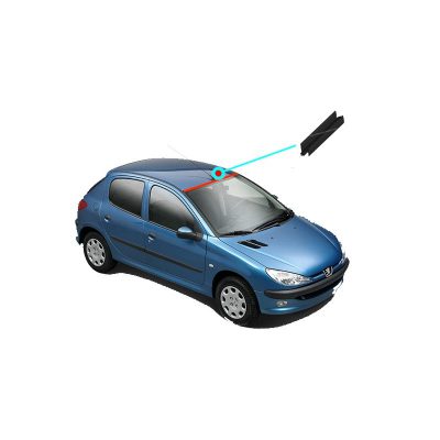 Rubber string above Peugeot 206 windshield